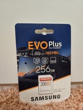 Samsung EVO Plus 256GB SDXC UHS-I Karte - Schneller foto,video für Kamera & PC. 