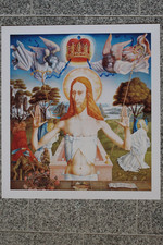 Fuchs Ernst, Piogmentgrafik , handsigniert, -Auferstandener- auf Papier selten