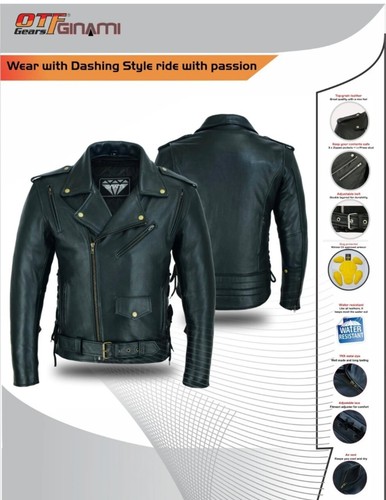 Echtleder-Motorradjacke
