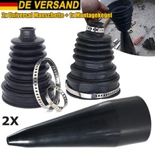 2X Faltenbalg Antriebswelle