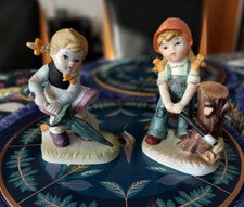 Zwei nette porzellanfiguren - zwei,
