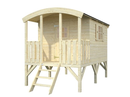 Kinderspielhaus zirkuswagen - kinderspielhaus,