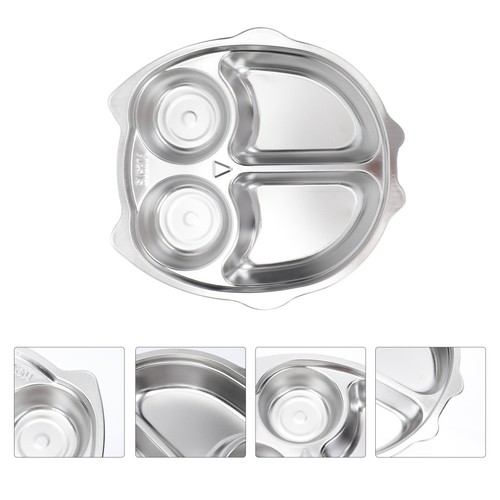 1pc edelstahl geteilte - 1pc, platte