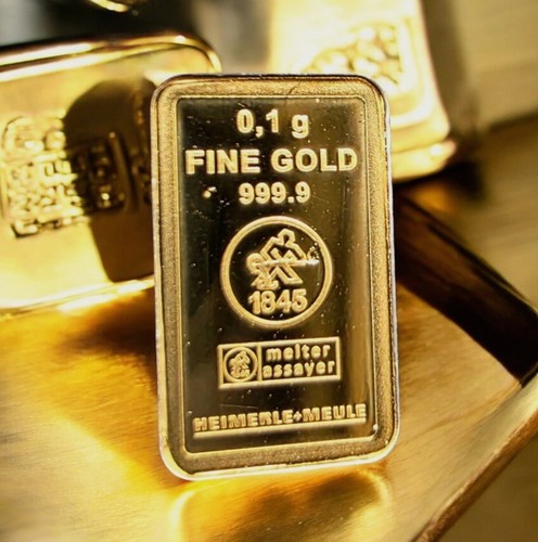 Goldbarren gramm 999 - 0,1g, 999,9