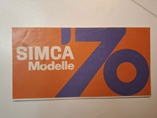 Prospekt brochure Simca
