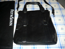 Ledertasche, Umhängetasche,  Shopper, Feynsinn, Leder, schwarz, neu