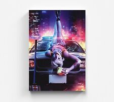 Harley Quinn Leinwandbild Pop Art  Clown Joker Wandbild Leinwand Bild XXL