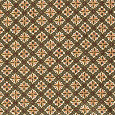 Baumwollstoff Retromodern Blüten klein ab 0,5m olive