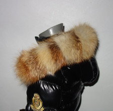 Fuchs Pelz Kapuze Kragen Echtfell für Parka Jacke Mantel Rotfuchs XXL Fellkragen