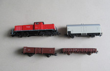 Güterzug aus Roco Startset 41233,D-Lok Cargo 294 346-2 mit 3 Güterwagen, Digital