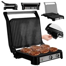 Elektrischer Kontaktgrill Zeegma Sandwichtoaster 2000W Tischgrill Elektrogrill