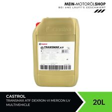 Castrol Transmax ATF DexronVI MerconLV Multivehicle Automatikgetriebeöl 20 Liter
