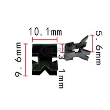 10 x  Halte-klammer Grill