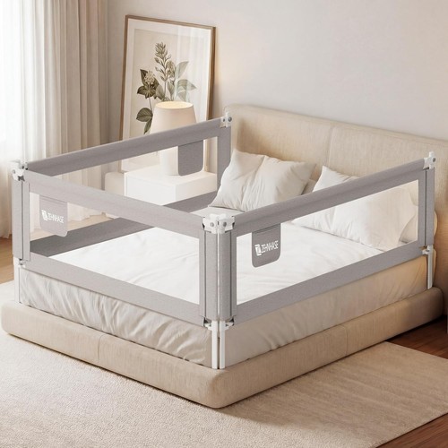 Baby bettgitter 180cm grau - baby,