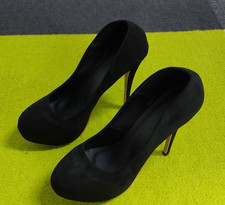 Sexy schwarze High Heels / Plateau Pumps Gr. 44,5