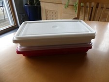 2 x Tupper Tupperware Dosen Sonderformat rechteckig mit Deckel ca. 26 x 13 neuw.