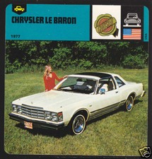 1977 1978 CHRYSLER LE BARON