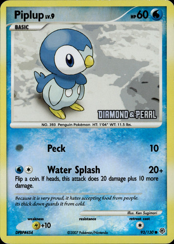 Piplup burger king - piplup, lv.