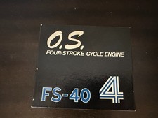 O.S. Engines FS-40 4-Takt Modellmotor mit Anleitung – Sammlerzustand Rarität NEU