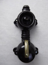 alter Siemens Bakelit Drehschalter Steckdosen Kombination mit Wechselschalter