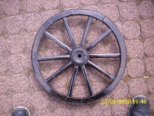 Schönes Wagenrad D=ca.53cm, Schwarz, z.Bsp. als Dekoration/Lampe usw.
