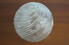 Glaskugel klar Ersatzglocke Lampenschirm 70s True Vintage ø 14,5 cm Lampe