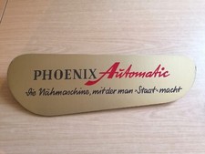 Werbeschild Phoenix Nähmaschinen Werbetafel Antik Rarität 40 50er Jahre