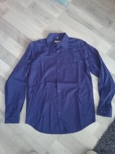 Canda,Gr.M/40,Hemd,blau,bügelfrei,Baumwolle,Herren,Finest Tailor,langarm,neu