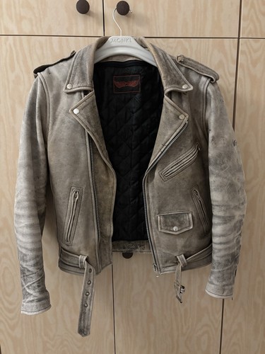 Motorrad biker lederjacke - motorrad,