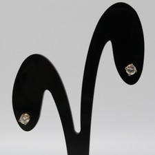 585/-er Gold - Ohrstecker 4er Fassung mit Diamant ca.0.44ct. TW SI1 - Ø 4mm