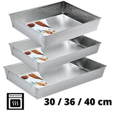 Backblech Backform Kuchenform Blechkuchen Backofenblech Blech 30 / 36 / 40 cm