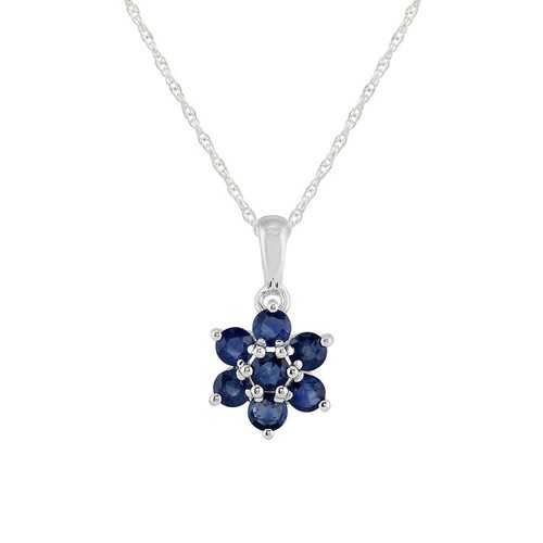 Floraler runder saphir cluster - floraler,