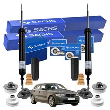 2x SACHS STOßDÄMPFER+DOMLAGER SCHUTZ KIT HINTEN passend für BMW 1er E81 87