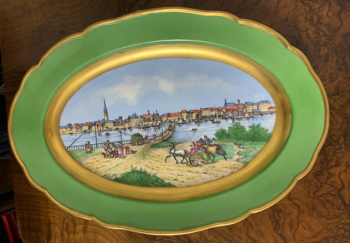 Meissen platte mit - 19.,
