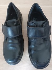 Waldläufer, Halbschuhe, Leder, schwarz, Größe 8, Weite K, 