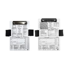 Piloten-Kniebrett-Flugpolster, dick, mit Metallclip, Mapstrap, langlebiges