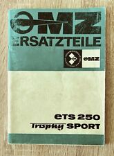 MZ ETS 250 trophy sport Ersatzteilliste 