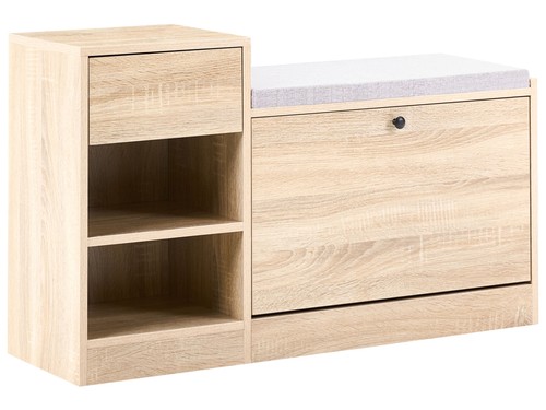 Schuhschrank mdf hellbraun - schuhschrank,