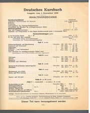 Deutsches Kursbuch Reichsbahn