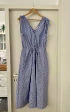 Gestreiftes ESPRIT Kleid Sommerkleid blau Punkte  Midi Gr.38 NEU! 89€