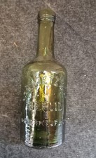 Alte Grüne Bierflasche aus