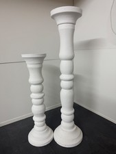 2 Tolle Kerzenhalter Kerzenständer Weiss Shabby XXL 