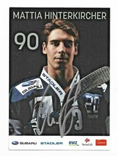 Hockey AK/Postcard - Mattia Hinterkircher - ZSC Lions - Original Sig. - Kloten
