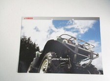 Yamaha Broschüre Prospekt - Brochure Yamaha ATU 2003 Kodiak 400 450, Grizzly 600