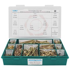 Sortiment/Set Spanplattenschrauben Torx verzinkt Holzschrauben mit Senkkopf