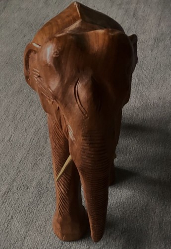 Elefant holz figur - elefant, holz-figur