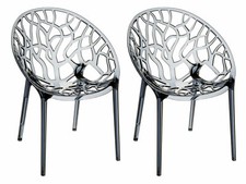 2er Set Stapelstuhl Crystal