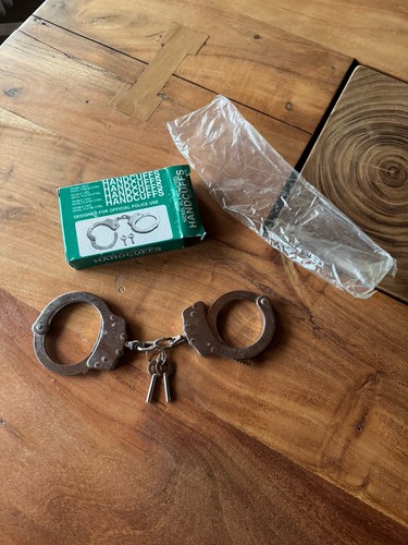 Vintage polizei handschellen - polizei,