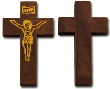 Kreuz braune Anhänger Jesus
