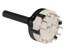 Drehschalter, 12 Schaltstellungen, 1-polig, 50V, 0,3A, 12x1, Printmontage, S212